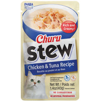 Inaba Churu Stew Chicken & Tuna Recipe, front of the 40g pouch