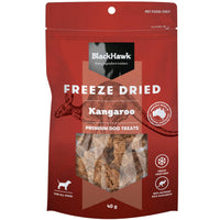 Black Hawk Freeze Dried Kangaroo dog treats, 40g pack front