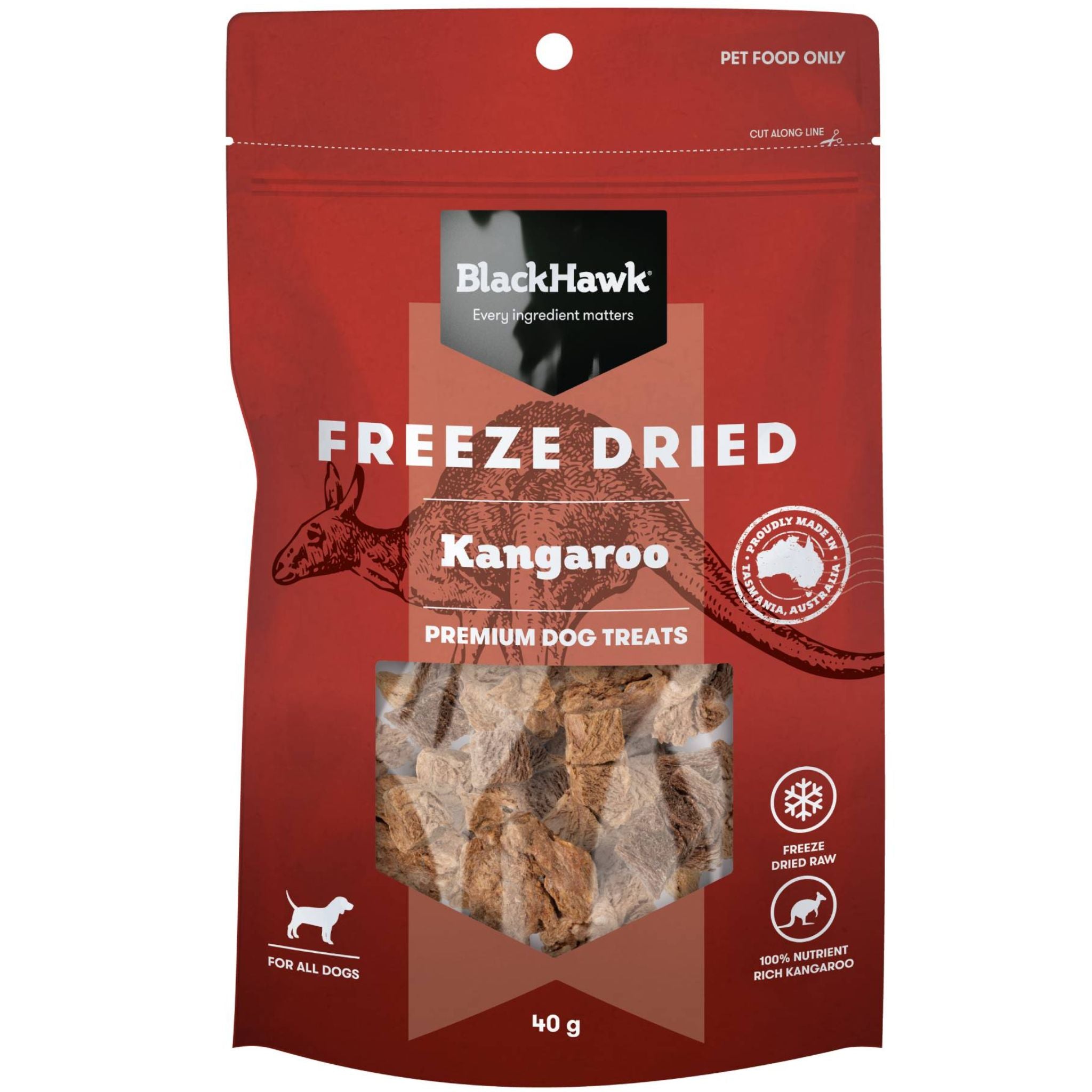 Black Hawk Kangaroo Freeze Dried Dog Treats