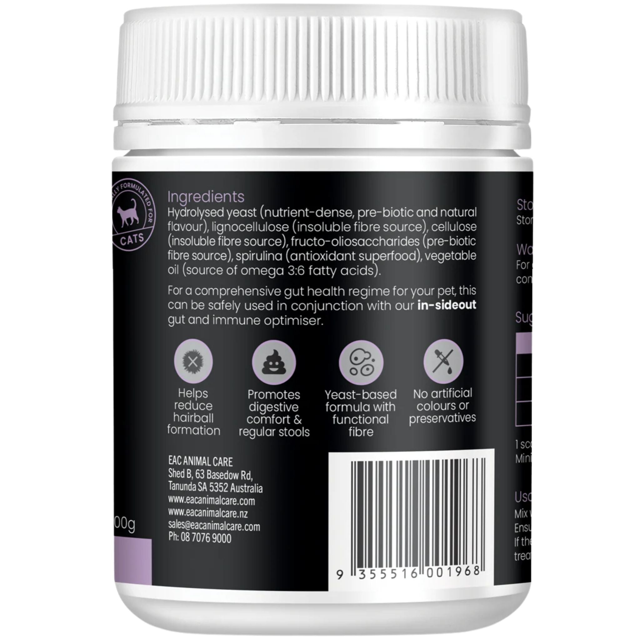 EAC Animal Care Gut and Furball Support for Cats