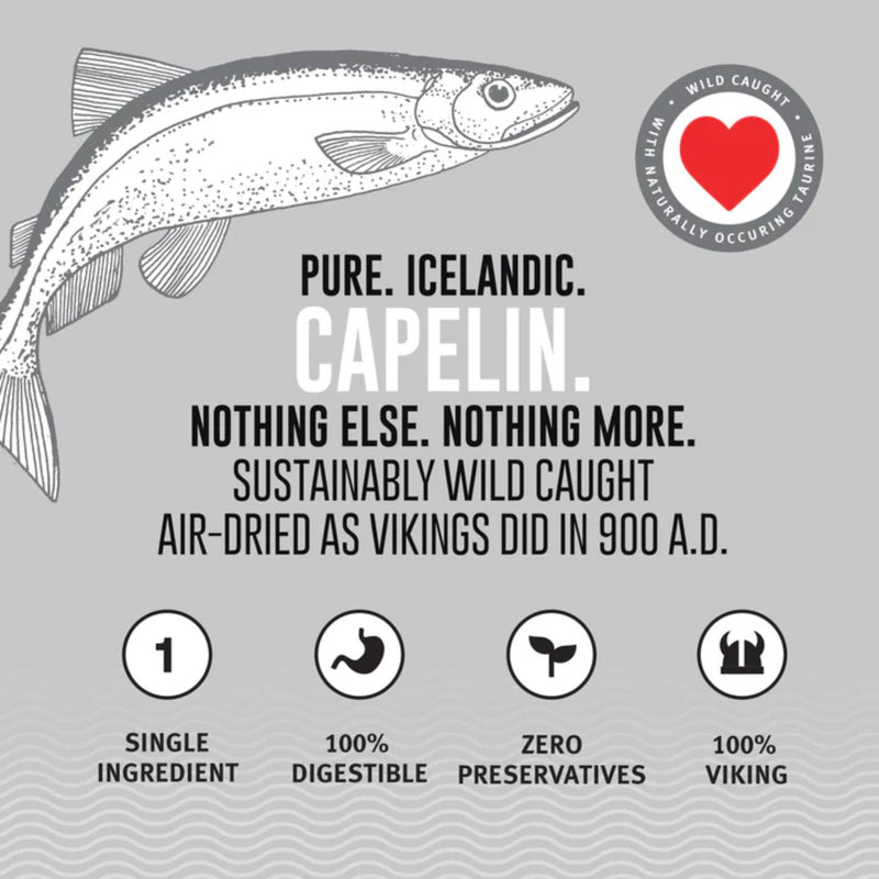 Icelandic+ Dog Treats Capelin Whole Fish