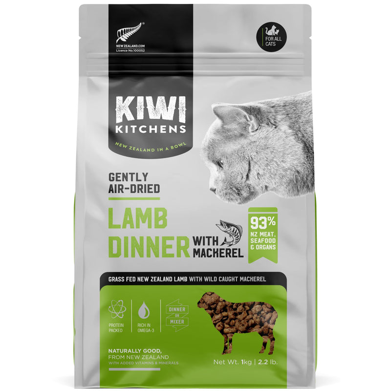 Kiwi Kitchens Air Dried Cat Food Lamb And Mackerel Dinner