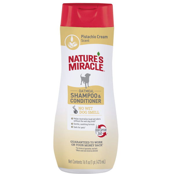 Nature's Miracle Dog Oatmeal Shampoo & Conditioner - 473ml | PeekAPaw Pet Supplies