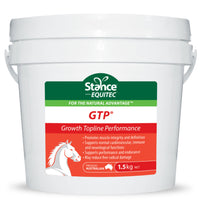 Stance Equitec GTP Growth Topline Performance supplement for horses in a 1.5kg tub