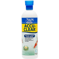 API Pond Accu-Clear pond water clarifier, 473ml bottle front label