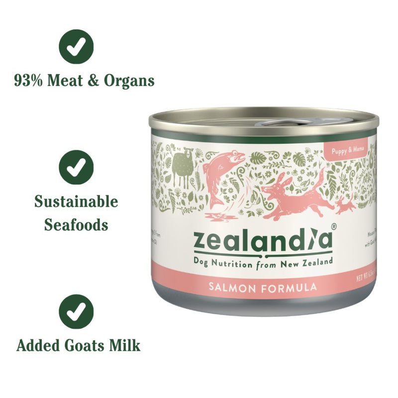 ZEALANDIA Premium Wet Dog Food Salmon for Puppy & Mama 