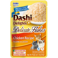 Inaba Dashi Delights Delicate Flakes Chicken, 6 x 40g, cat treat
