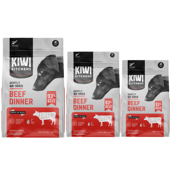 Kiwi Kitchens Air Dried Dog Food Beef Dinner