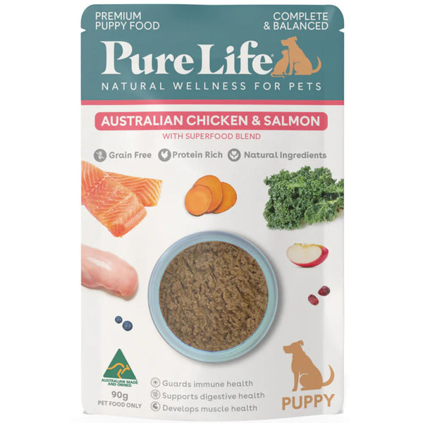 Pure Life Wet Puppy Food Australia Chicken & Salmon Pate