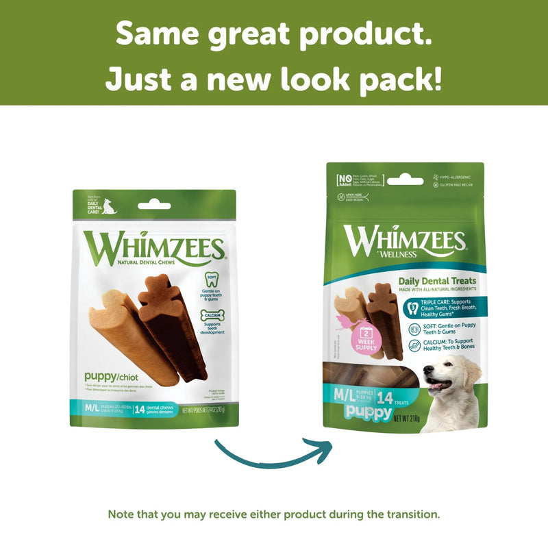 Whimzees Dental Dog Treats Puppy | PeekAPaw Pet Supplies