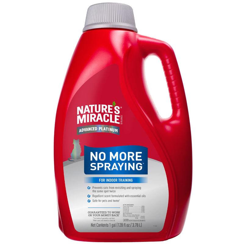 Nature's Miracle Advanced Platinum No More Spraying for Cats - 3.78L | PeekAPaw Pet Supplies