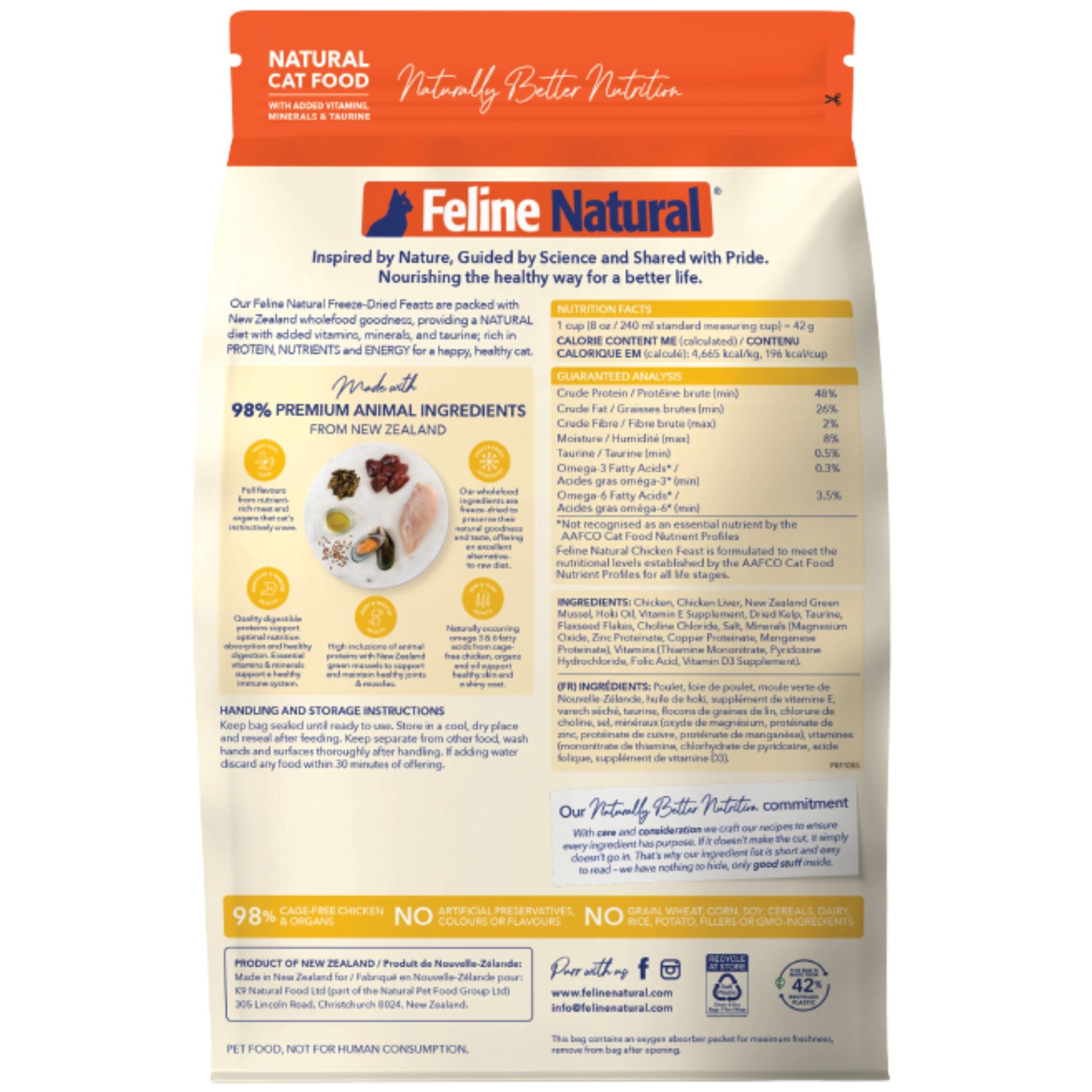 Feline Natural Freeze Dried Chicken Feast