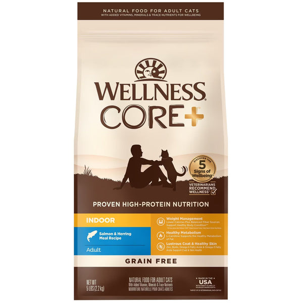 Wellness Core Dry Cat Food Grain Free Indoor: Salmon & Herring