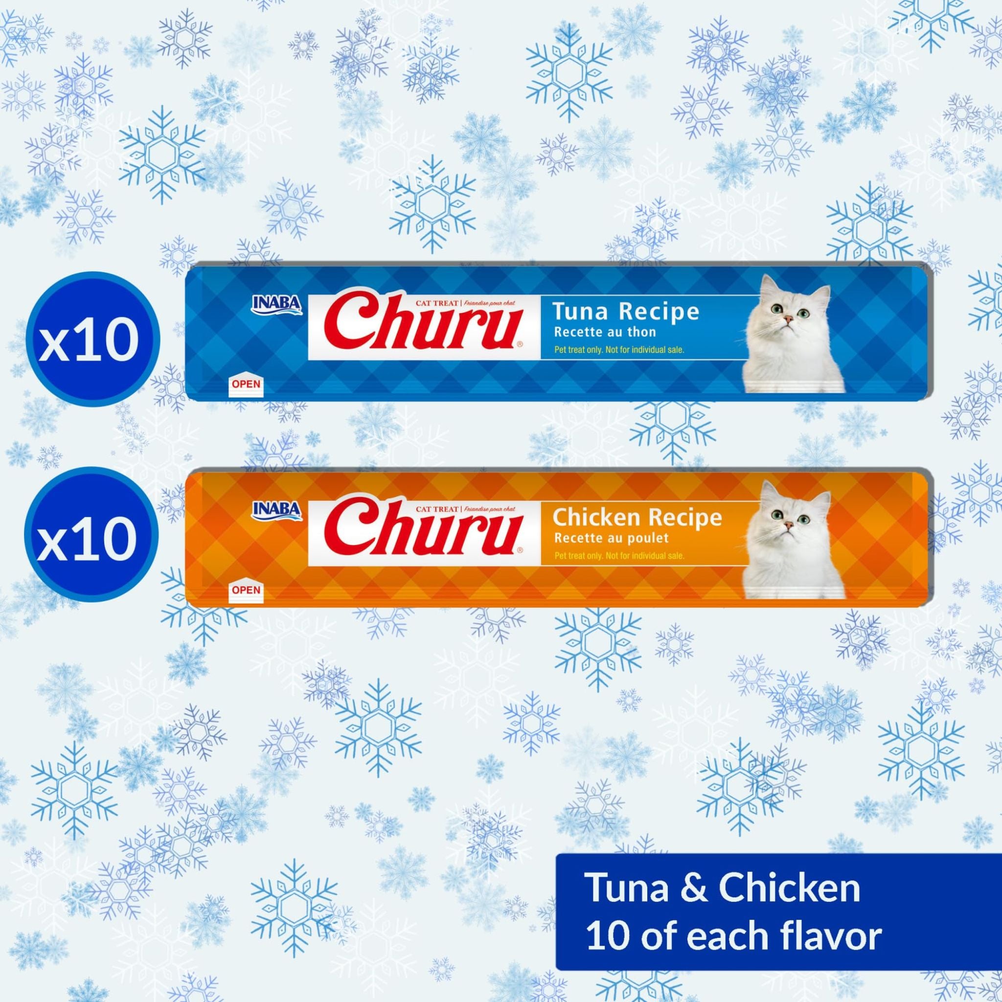 Inaba Cat Treat Churu Puree Holiday Edition Tuna & Chicken