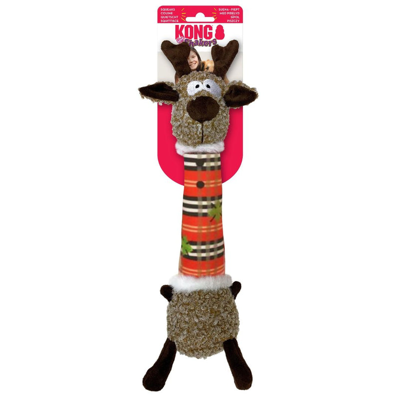 KONG Dog Toys Holiday Shakers Luvs Reindeer | PeekAPaw Pet Supplies