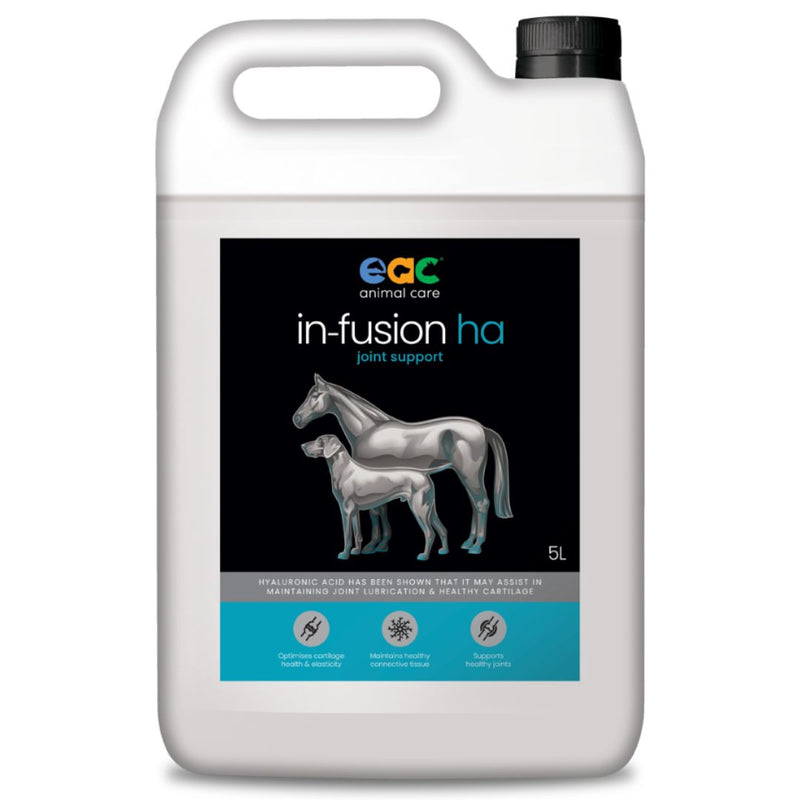EAC Animal Care in-Fusion HA - High Quality Hyaluronic Acid Supplement for Horses, Dogs & Cats - 5L | PeekAPaw Pet Supplies