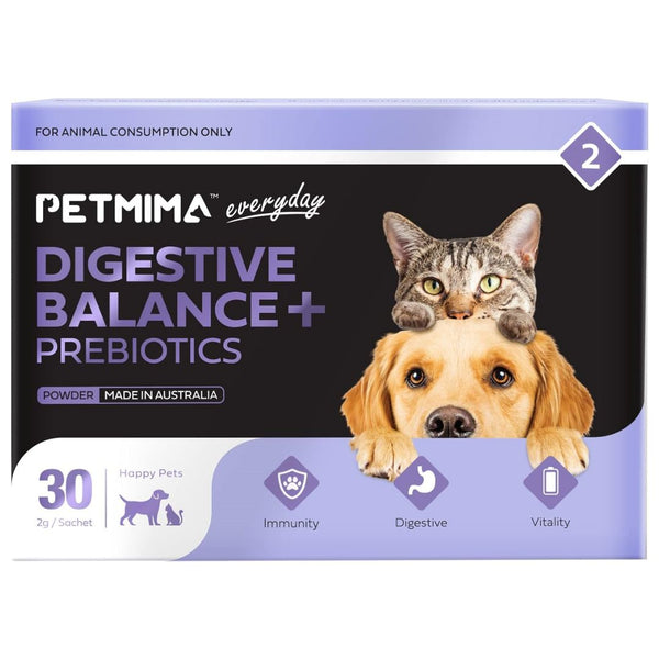 PETMIMA Digestive Balance+Prebiotics - 2g x 30 Sachet | PeekAPaw Pet Supplies