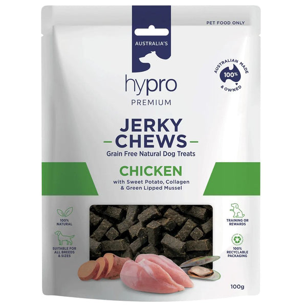 Hypro Premium Dog Treats Jerky Chews Chicken - 100g | PeekAPaw Pet Supplies