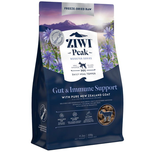 ZIWI Peak Freeze Dried Dog Boosters Gut & Immune Support - Goat 320g | PeekAPaw Pet Supplies
