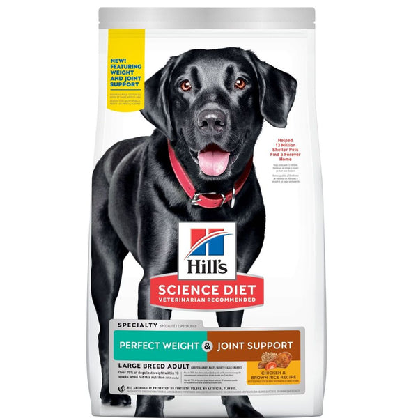 Hill's Science Diet Dry Dog Food Adult Perfect Weight & Joint Support Large Breed - 11.3kg | PeekAPaw Pet Supplies