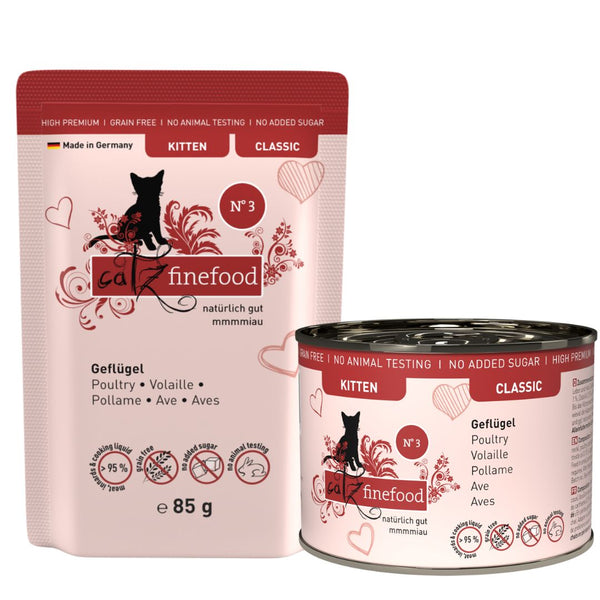 Catz Finefood Classic No.3-Kitten | PeekAPaw Pet Supplies