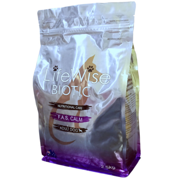 LifeWise Dry Dog Food Biotic F.A.S Calm 2.5kg | PeekAPaw Pet Supplies