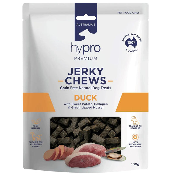 Hypro Premium Dog Treats Jerky Chews Duck - 100g | PeekAPaw Pet Supplies