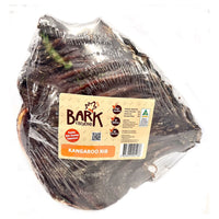 Bark & Beyond Kangaroo Rib rack, vacuum sealed in clear film with an orange brand label