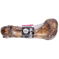 BlackDog Pork Clod Bone in shrink wrap with a wrap-around label