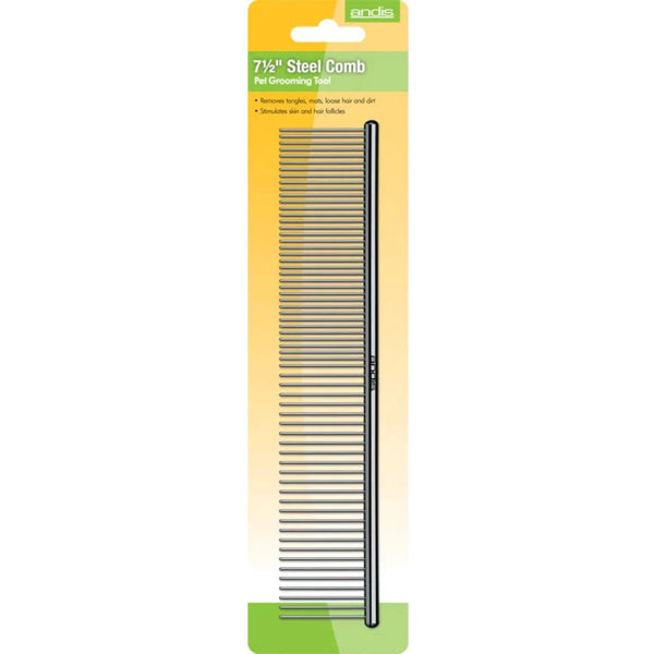 Andis Pet Grooming Steel Comb - 190mm  | PeekAPaw Pet Supplies  