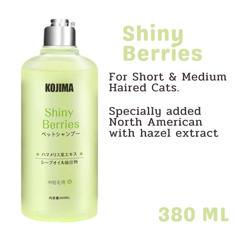Kojima Cat Short Hair Shiny Berries Shampoo - 380ml | PeekAPaw Pet Supplies