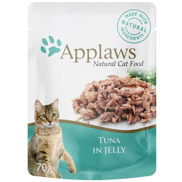 Applaws Natural Wet Cat Food Pouch Tuna Wholemeat - 70g x 16 | PeekAPaw Pet Supplies