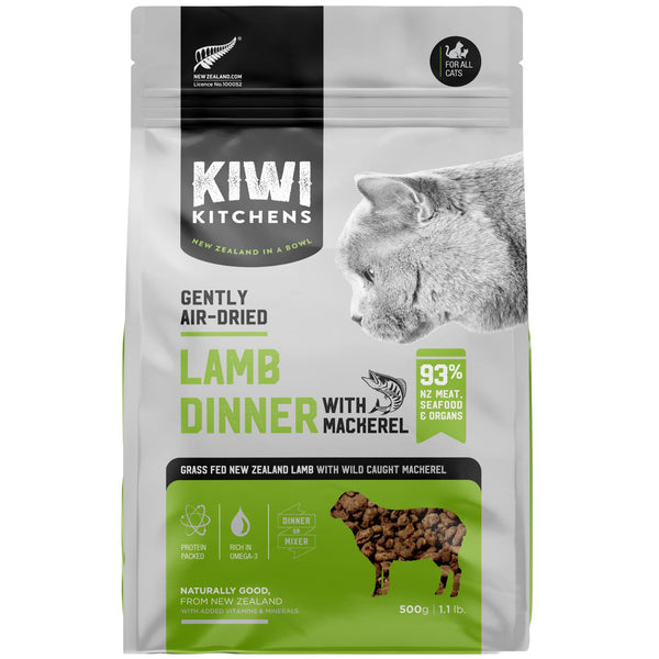 Kiwi Kitchens Air Dried Cat Food Lamb And Mackerel Dinner