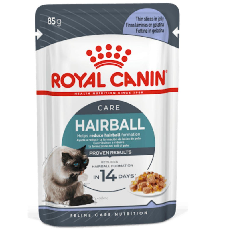 Royal Canin Hairball Care Wet Cat Food in Jelly - 85g x 12 | PeekAPaw Pet Supplies