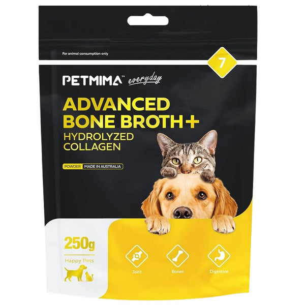 PETMIMA Advanced Bone Broth + Hydrolyzed Collagen - 250g | PeekAPaw Pet Supplies