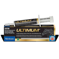 Virbac Ultimum long acting horse wormer and boticide gel, syringe with its carton