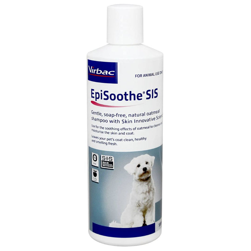Virbac Episoothe SIS Moisturising Oatmeal Shampoo for Dogs - 500ml | PeekAPaw Pet Supplies
