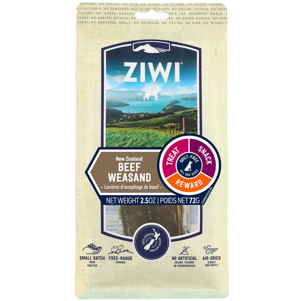 ZIWI Dog Treats Beef Weasand - 72g | PeekAPaw Pet Supplies
