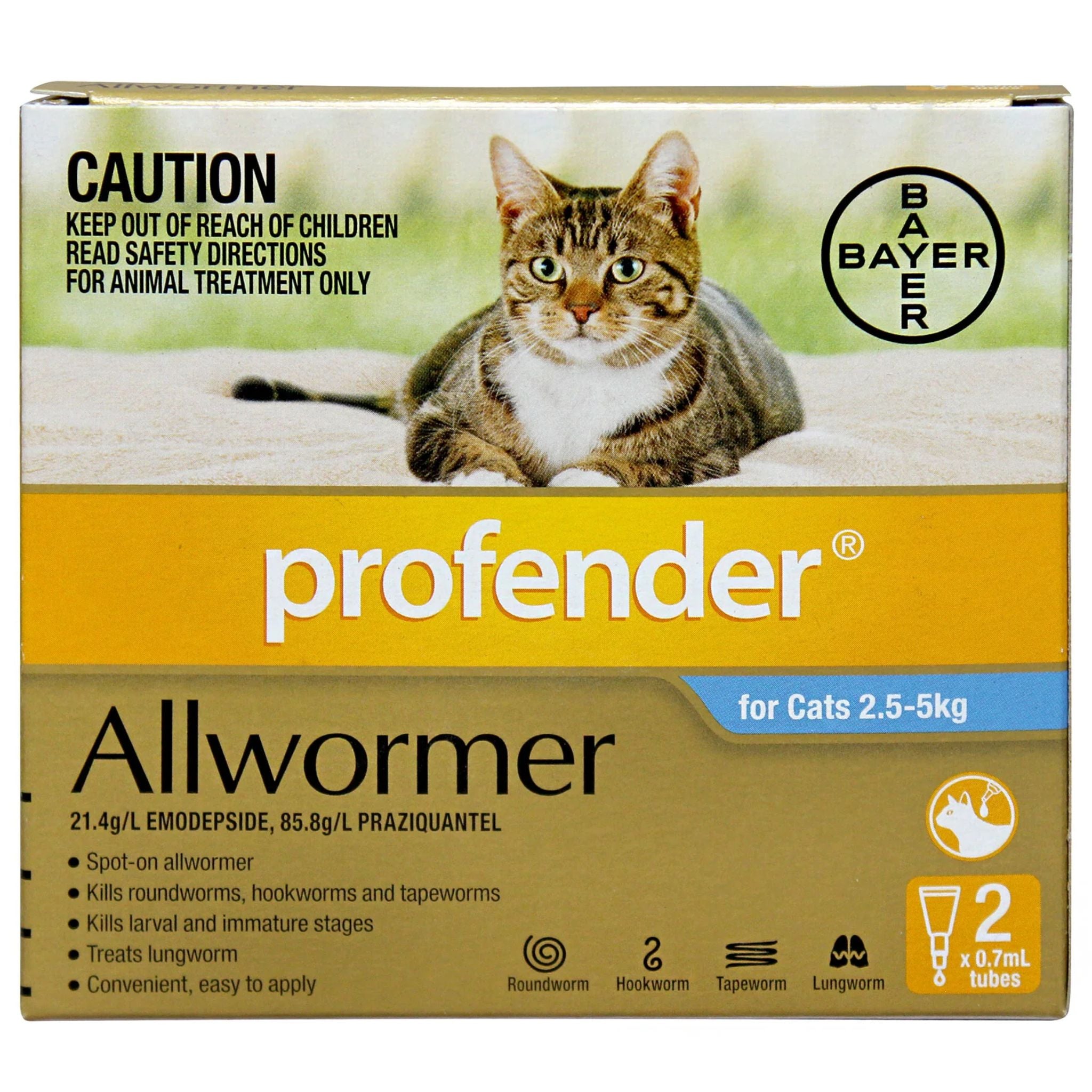 Profender for Cats Spot-on Allwormer