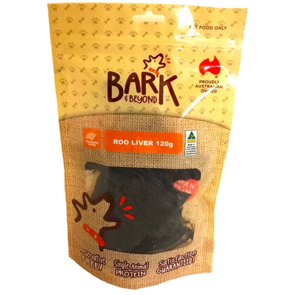 Bark & Beyond Roo Liver - 120g | PeekAPaw Pet Supplies