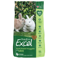 Burgess Excel Adult Rabbit Nuggets with Mint, 1.5kg bag front of pack