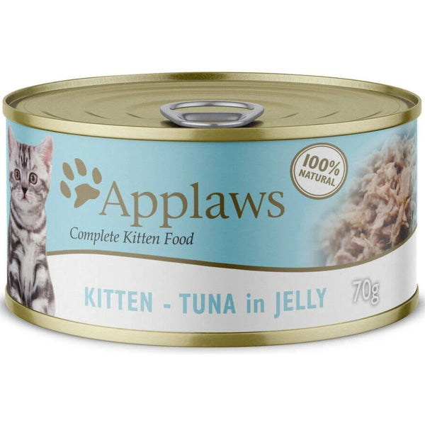 Applaws Natural Kitten Wet Cat Food Tin Tuna in Jelly - 70g x 24 | PeekAPaw Pet Supplies