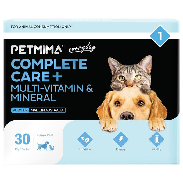 PETMIMA Complete Care + Multi-Vitamin & Mineral - 10g x 30 Sachet | PeekAPaw Pet Supplies