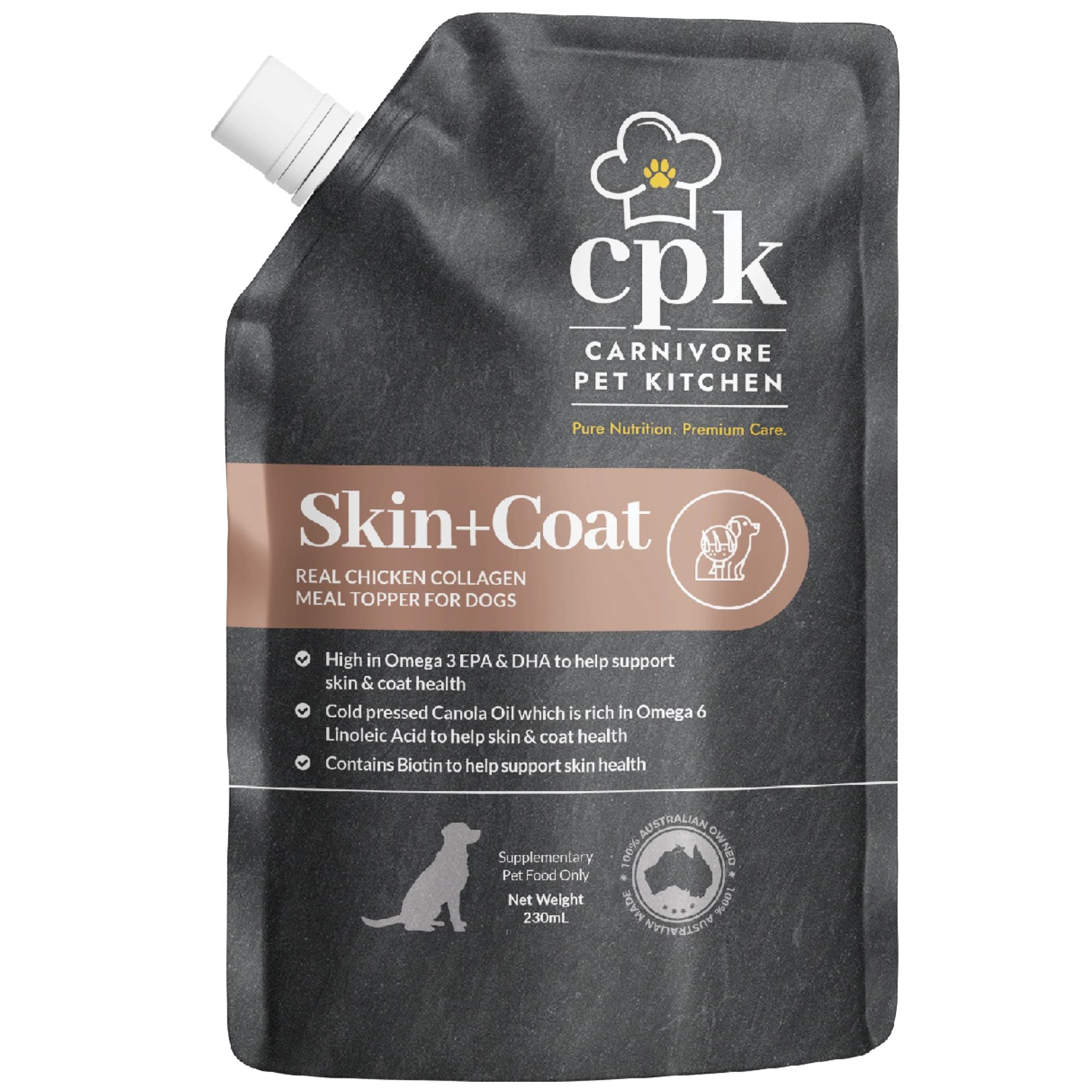 Carnivore Pet Kitchen Skin+coat Dog Meal Topper
