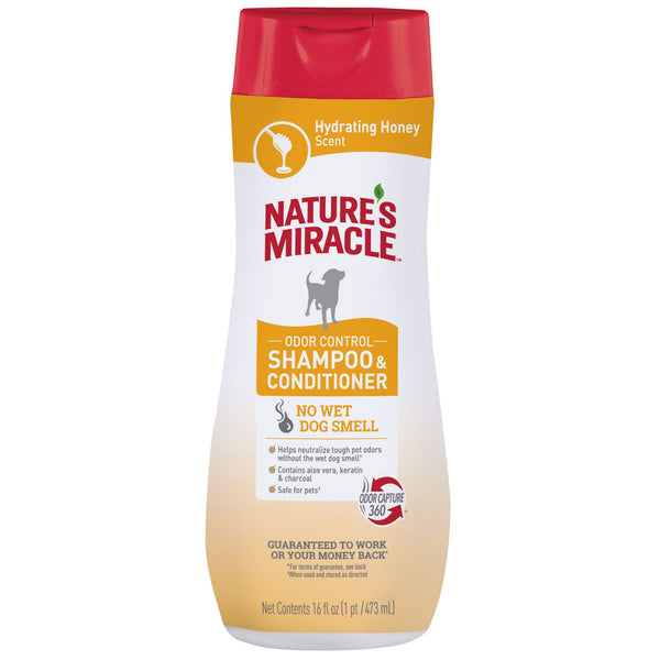 Nature's Miracle Dog Hydrating Shampoo & Conditioner - 473ml | PeekAPaw Pet Supplies