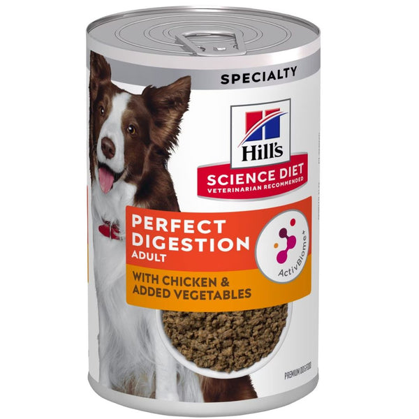 Hill's Science Diet Wet Dog Food Adult Perfect Digestion with Chicken & Added Vegetables - 363gx12 | PeekAPaw Pet Supplies