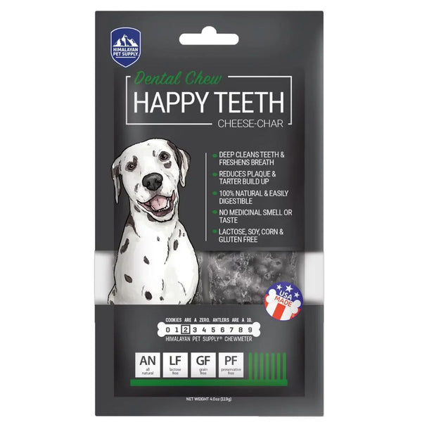 Himalayan Dog Chew Happy Teeth Daily Dentals - Cheese-Char - 340g | PeekAPaw Pet Supplies