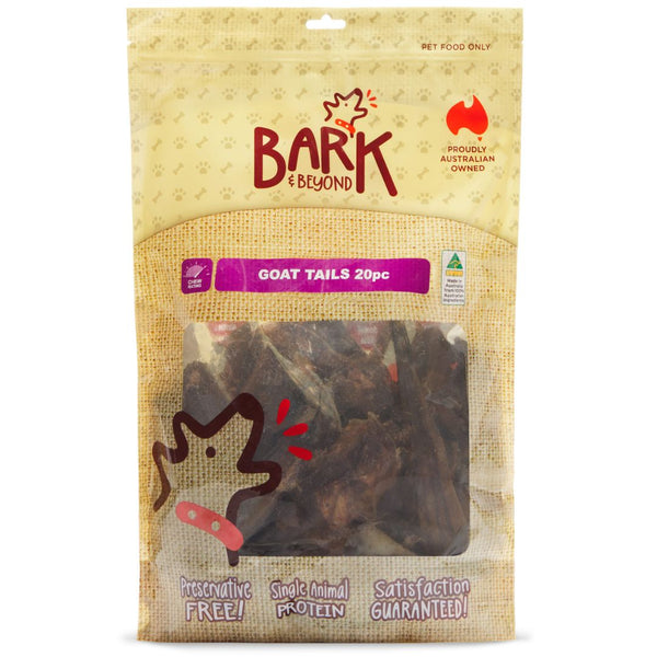 Bark & Beyond Goat Tails - 20pc | PeekAPaw Pet Supplies