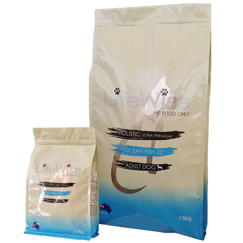 LifeWise Dry Dog Food Ocean Fish Small Bites| PeekAPaw Pet Supplies