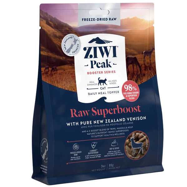ZIWI Peak Freeze Dried Cat Boosters Raw Superboost - Venison 85g | PeekAPaw Pet Supplies